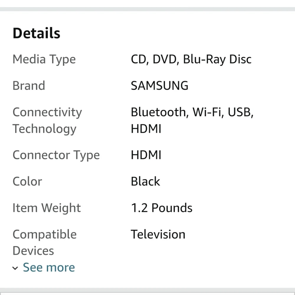 Samsumg Blu Ray BD JM6300 gently used, like new with HDMI cord. C1 - Picture 7 of 12